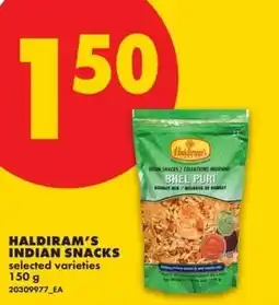 No Frills Haldiram's indian snack offer