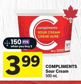 Foodland COMPLIMENTS Sour Cream offer