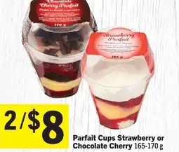 Foodland Parfait Cups Strawberry or Chocolate Cherry offer
