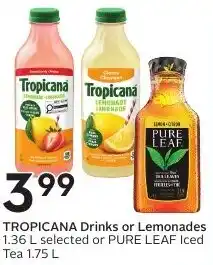 Sobeys TROPICANA Drinks or Lemonades offer