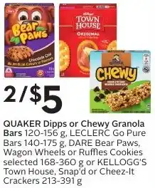 Sobeys QUAKER Dipps or Chewy Granola Bars offer