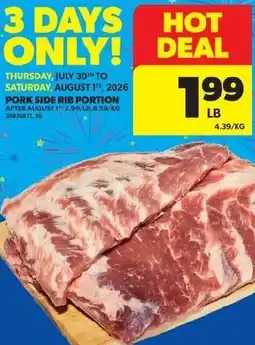 Real Canadian Superstore Pork SIde Rib Portion offer