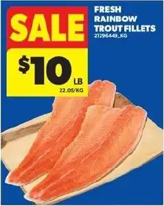 Real Canadian Superstore Fresh Rainbow Trout Fillets offer