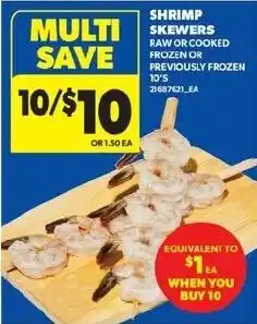Real Canadian Superstore Shrimp Skewers offer
