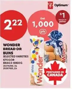 Real Canadian Superstore Wonder Bread or Buns offer