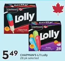 Sobeys CHAPMAN'S Li'l Lolly offer