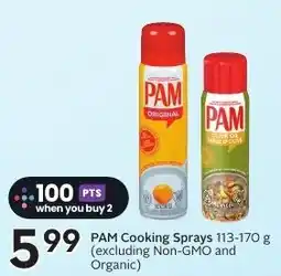 Sobeys PAM Cooking Sprays offer