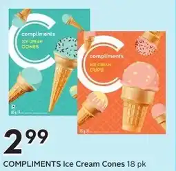 Sobeys COMPLIMENTS Ice Cream Cones offer