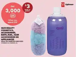 Real Canadian Superstore Quo Beauty Cosmetics, Accessories, Bath, Nail, Hair Accessories, or Appliances offer
