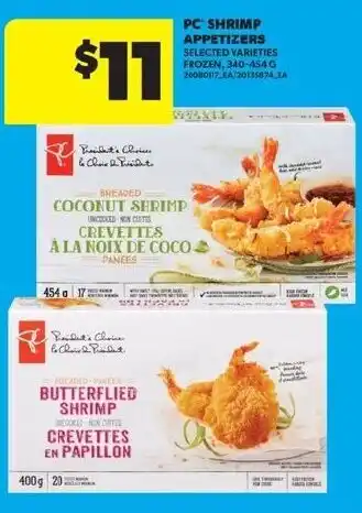 Real Canadian Superstore PC Shrimp Appetizers offer