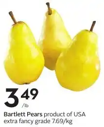 Sobeys Bartlett Pears offer