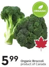 Sobeys Organic Broccoli offer