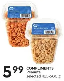 Sobeys COMPLIMENTS Peanuts offer