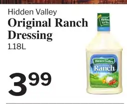 Village Food Markets HIDDEN VALLEY Original Ranch Dressing offer