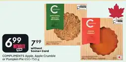 Sobeys COMPLIMENTS Apple, Apple Crumble or Pumpkin Pie offer