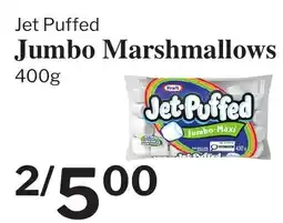 Village Food Markets JET PUFFED Jumbo Marshmallows offer