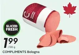 Sobeys COMPLIMENTS Bologna offer