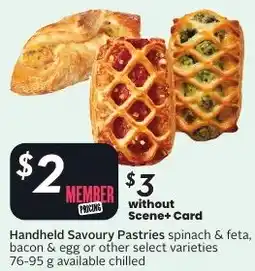 Sobeys Handheld Savoury Pastries offer