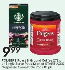 Sobeys FOLGERS Roast & Ground Coffee offer