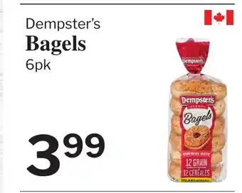 Village Food Markets DEMPSTER'S Bagels offer