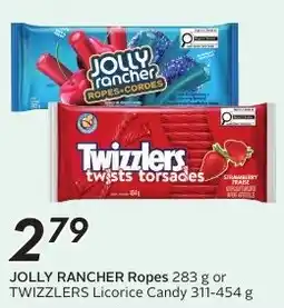 Sobeys JOLLY RANCHER Ropes or TWIZZLERS Licorice Candy offer