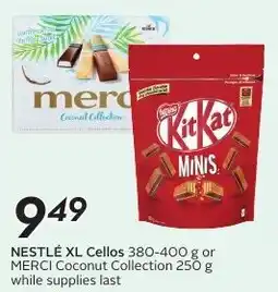 Sobeys NESTLÉ XL Cellos or MERCI Coconut Collection offer