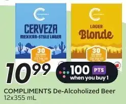 Sobeys COMPLIMENTS De-Alcoholized Beer offer