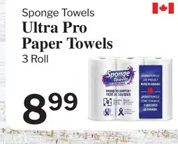 Village Food Markets SPONGE TOWELS Ultra Pro Paper Towels offer