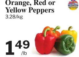 Village Food Markets Orange, Red or Yellow Peppers offer