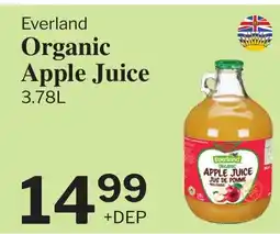 Village Food Markets EVERLAND Organic Apple Juice offer