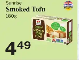 Village Food Markets SUNRISE Smoked Tofu offer
