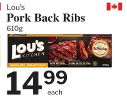 Village Food Markets LOU'S Pork Back Ribs offer