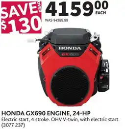 Co-op Honda GX690 engine, 24-HP offer