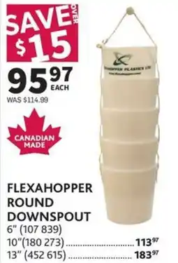 Co-op Flexahopper round downspout 6' offer