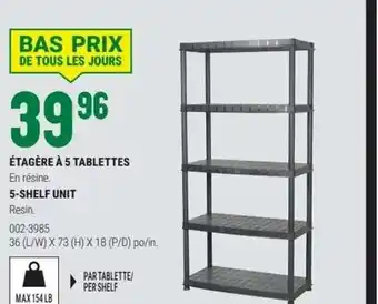 BMR Étagère à 5 tablettes offer