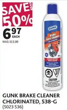 Co-op Gunk brake cleaner chlorinated offer