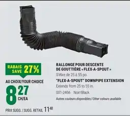 BMR Rallonge pour descente de gouttière flex-a-spout offer