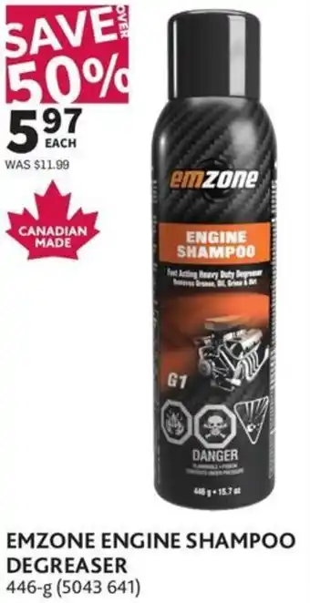 Emzone engine shampoo degreaser