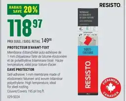 BMR RESISTO Protecteur d'avant-toit offer