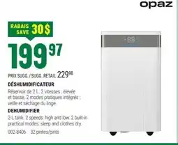 BMR OPAZ Déshumidificateur offer