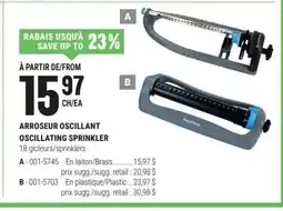 BMR Arroseur oscillant oscillating sprinkler offer