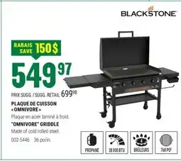 BMR BLACKSTONE Plaque de cuisson omnivore offer