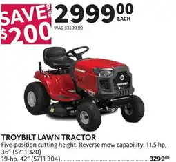 Co-op Troybilt lawn tractor offer