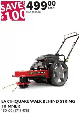 Co-op Earthquake walk behind string trimmer offer