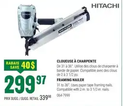 BMR HITACHI Cloueuse à charpente offer