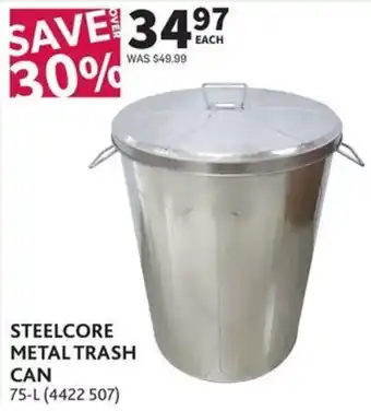 Co-op Steelcore metal trash can offer