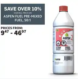 Co-op Aspen fuel pre-mixed fuel offer