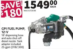 Co-op Gpi fuel pump, 12-V offer