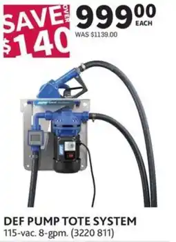 Co-op Def pump tote system offer