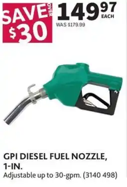 Co-op Gpi diesel fuel nozzle, 1-in. offer